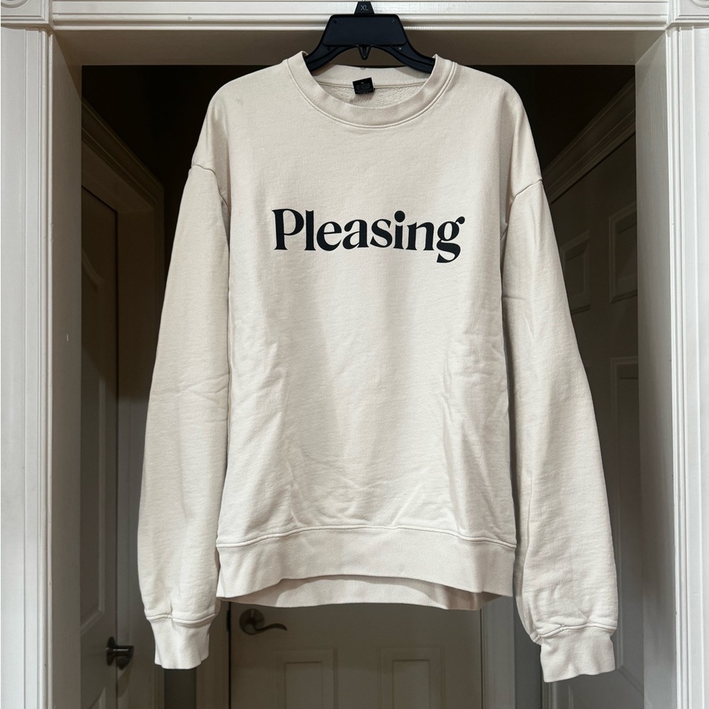Please Crewneck in Cream